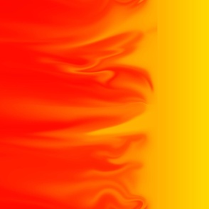 Red-Yellow Fire Border Print