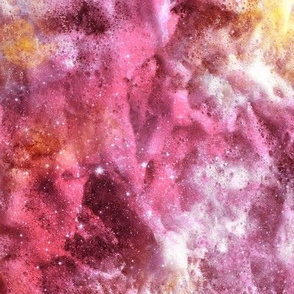 SEA FOAM NEBULA BURGUNDY CORAL PINK RED by FloweryHat