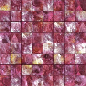 mosaic sea foam checkerboard tiles burgundy pink