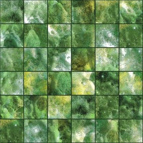 mosaic sea foam checkerboard tiles green