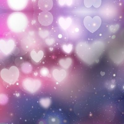 Valentine's day pink purple blue hearts - Valentines Day - Valentines Day Fabric