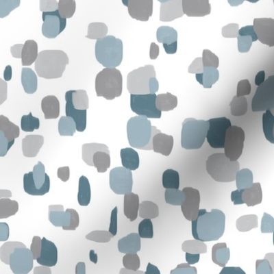 random spots slate blue and gray