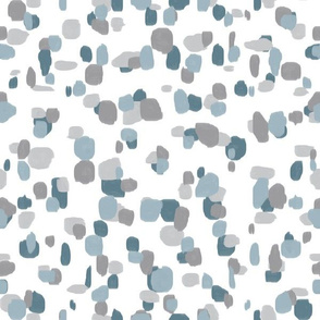 random spots slate blue and gray