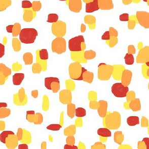 Random Spots in red, orange and yellow