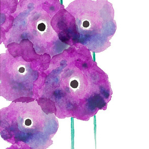multi flowers purples