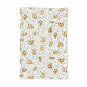 Sloths Hangin On – Children's Bedding Baby Boy Nursery, SMALL Scale