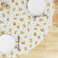 Sloths Hangin On – Children's Bedding Baby Boy Nursery, SMALL Scale