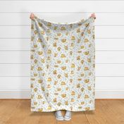 Sloths Hangin On – Children's Bedding Baby Boy Nursery, LARGE Scale