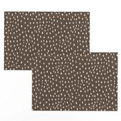 pinecone brown dots fabric - sfx1027 - dots fabric, neutral fabric, baby fabric, nursery fabric, cute baby fabric 