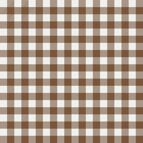 toffee check fabric - sfx1033 - 1/2" squares - check fabric, neutral plaid, plaid fabric, buffalo plaid 