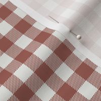 redwood check fabric - sfx1443 - 1/2" squares - check fabric, neutral plaid, plaid fabric, buffalo plaid 
