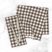 pinecone check fabric - sfx1027- 1/2" squares - check fabric, neutral plaid, plaid fabric, buffalo plaid 