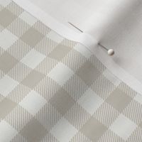 oat check fabric - sfx5304 - 1/2" squares - check fabric, neutral plaid, plaid fabric, buffalo plaid 