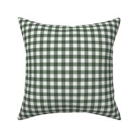 hunter green check fabric - sfx0315 - 1/2" squares - check fabric, neutral plaid, plaid fabric, buffalo plaid 