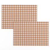 caramel check fabric - sfx1346- 1/2" squares - check fabric, neutral plaid, plaid fabric, buffalo plaid 