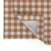 caramel check fabric - sfx1346- 1/2" squares - check fabric, neutral plaid, plaid fabric, buffalo plaid 