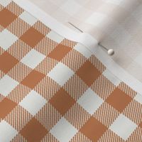caramel check fabric - sfx1346- 1/2" squares - check fabric, neutral plaid, plaid fabric, buffalo plaid 