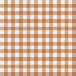 caramel check fabric - sfx1346- 1/2" squares - check fabric, neutral plaid, plaid fabric, buffalo plaid 