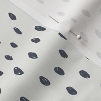 night dots on snow fabric - sfx3919 - dots, nursery, baby, muted, earthy, earth tones, simple, minimal, gender neutral fabric