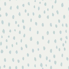 mist dots on snow fabric - sfx4405 - dots, nursery, baby, muted, earthy, earth tones, simple, minimal, gender neutral fabric