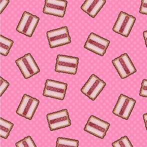 Iced Vovo biscuit dreams in pink