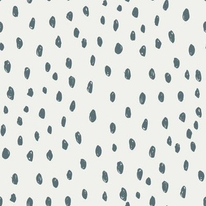 stone dots on snow fabric - sfx4011 - dots, nursery, baby, muted, earthy, earth tones, simple, minimal, gender neutral fabric
