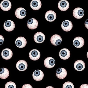 Eye see blue eyeballs, optometrist vision