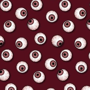 Red eye devils blood eyeballs, halloween costume