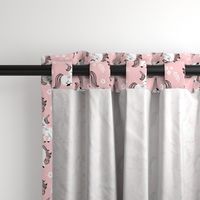 baby unicorns - light pink, large