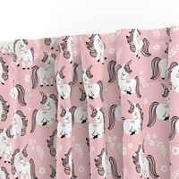 baby unicorns - light pink, large