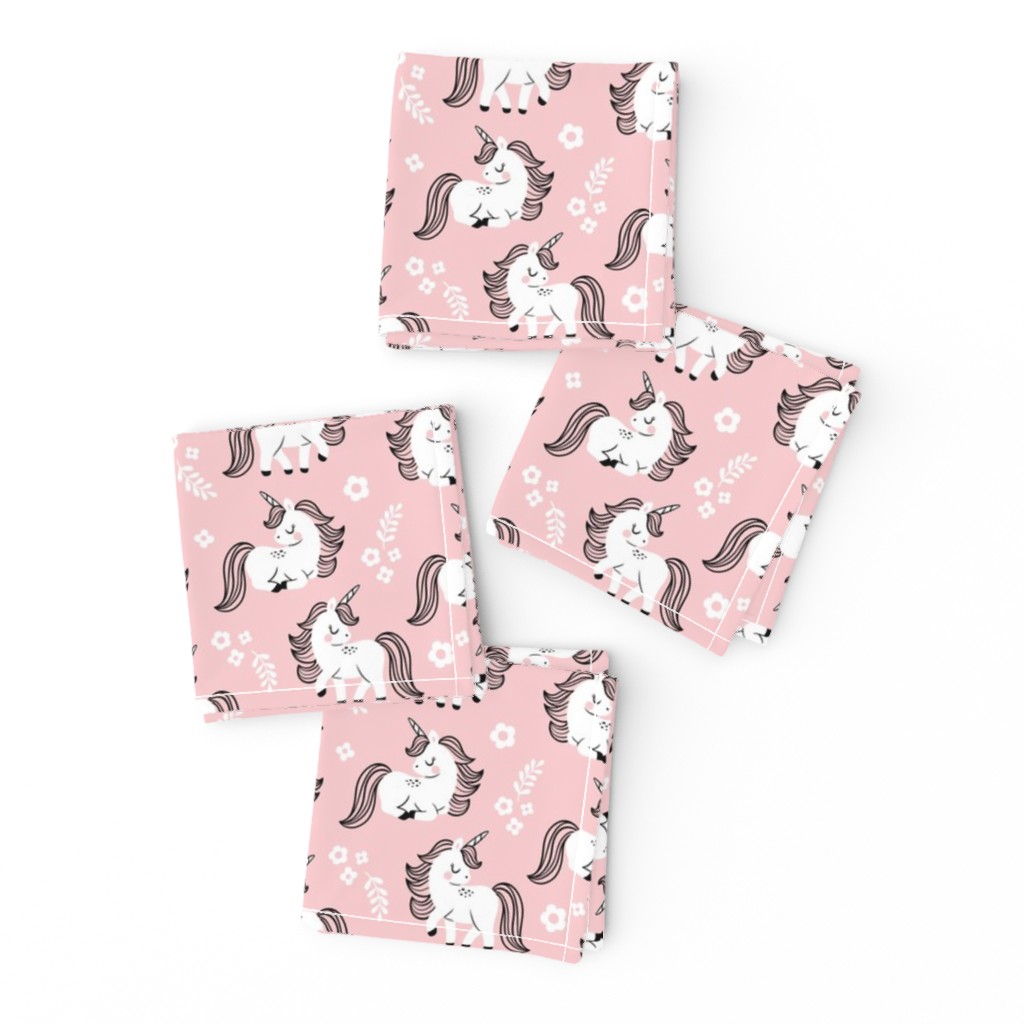 baby unicorns - light pink, small