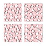 baby unicorns - light pink, small