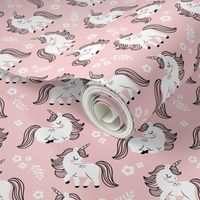 baby unicorns - light pink, small