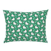 baby unicorns - green, small