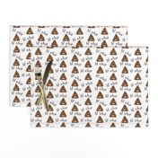 lil sh*t - poop, emoji, poop emoji fabric, sweary fabric - mint