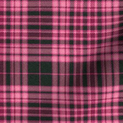 Hot Pink and Charcoal Plaid