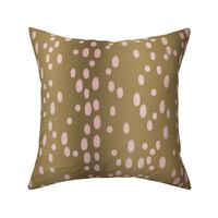 Pink spotted deer hide print