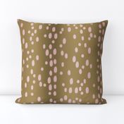 Pink spotted deer hide print