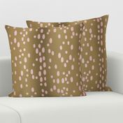 Pink spotted deer hide print