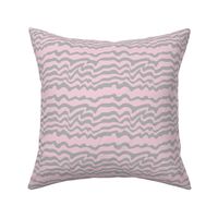 wavy stripes pink and gray