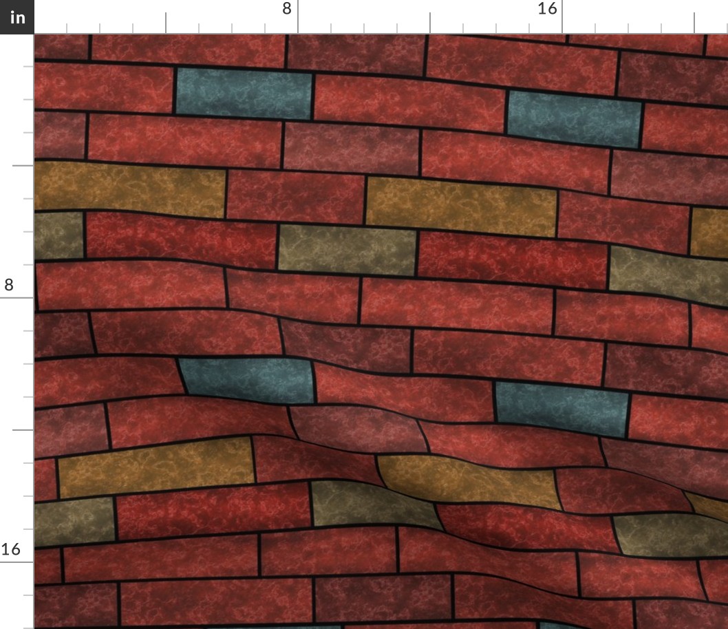 Terracotta loft bricks wall stone