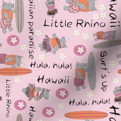 Rhino surf and hula pink