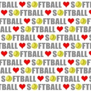 Heart Softball Small