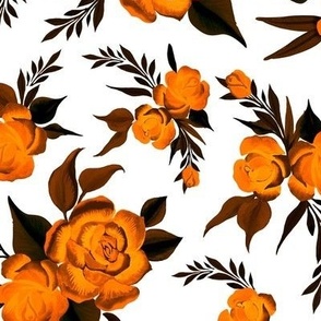 Rustic Orange Roses