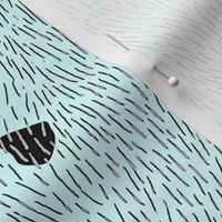 Animal print aqua