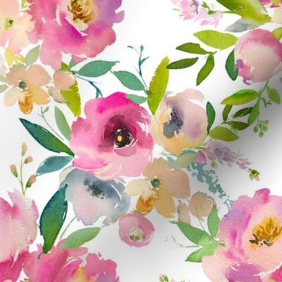 Watercolor Spring Pastel Floral