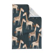 Giraffe in heart prints