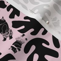 Rhino hide and seek black and pink