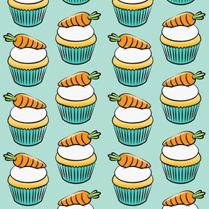 carrot cupcakes - carrot cake - easter spring sweets - mint LAD19