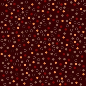 12" Retro Autumn Confetti Dots